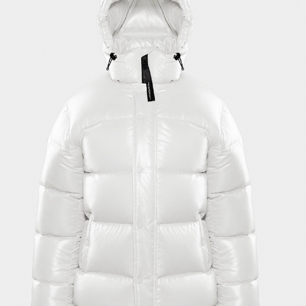 Aritzia Super Puff White Jacket